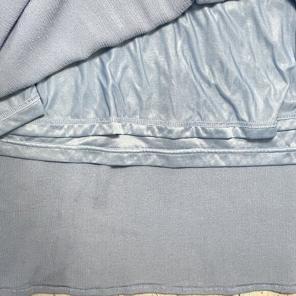 Polagram Maxi Dress‎ Womens S Blue With Lace Sleeves Lined Prairie - Picture 8 of 10